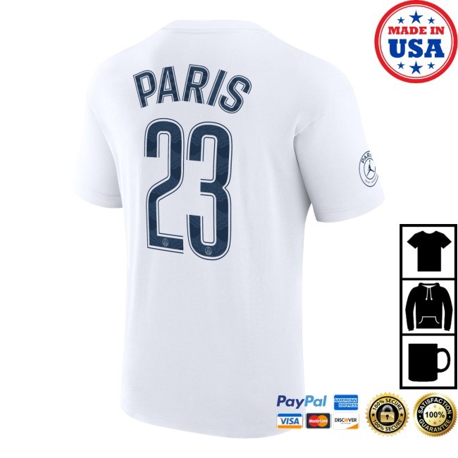 'Paris 23' Psg Wings - Blanc New Tee 'Paris 23' Psg Wings - Blanc New Tee